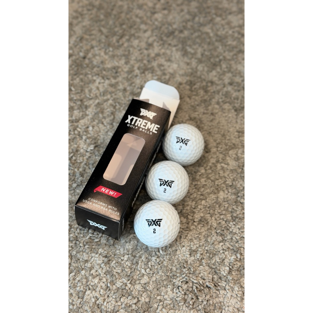 [ใหม่!!!] PXG Golf Ball สีขาว เบอร์2 จำนวน 1 หลอด มี 3ลูก