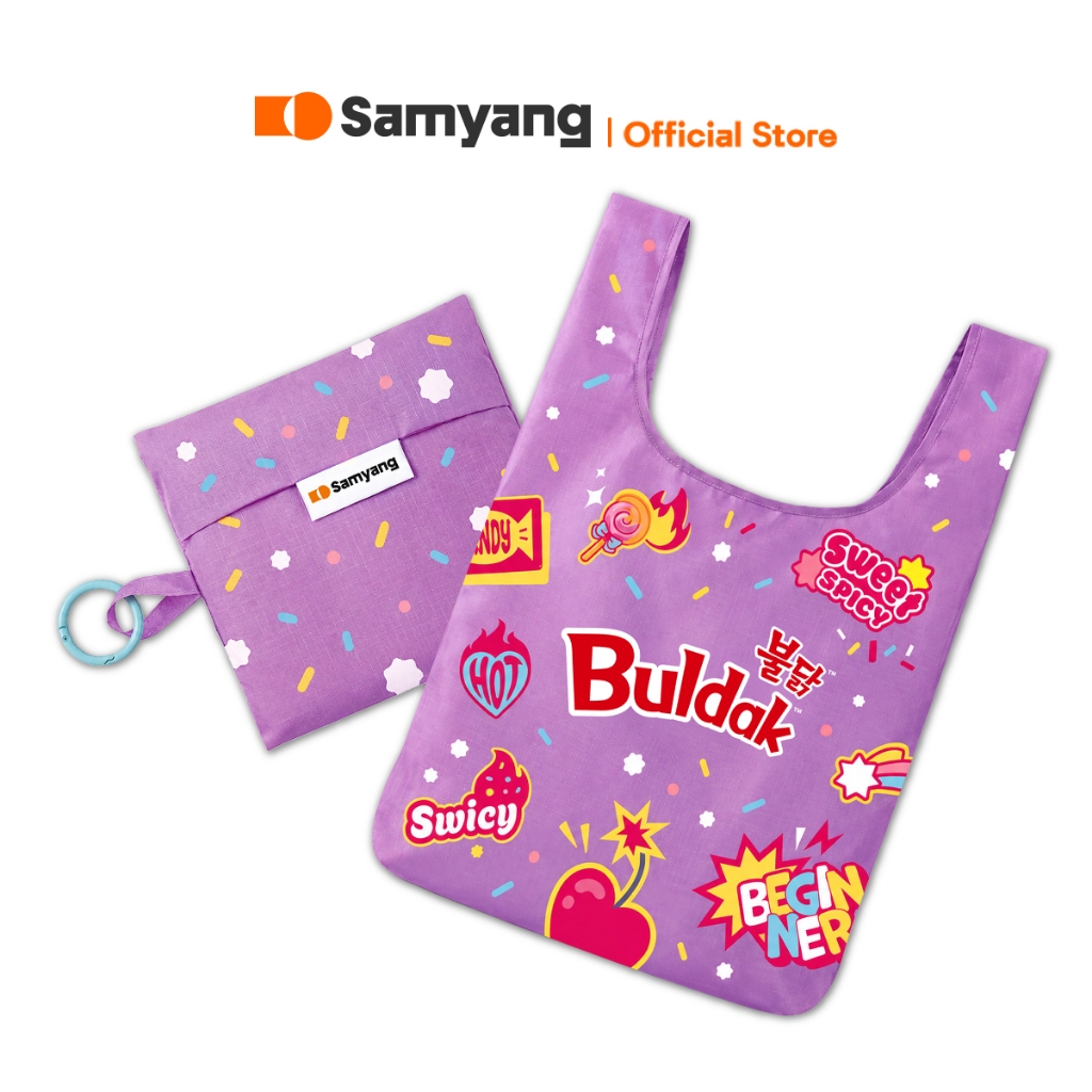 (GWP) สินค้าสมนาคุณงดจัดจำหน่าย 1ชิ้น/ออเดอร์ กระเป๋าพับได้ซัมยังบูลดักสไวซี่ Swicy Bag 1pcs.