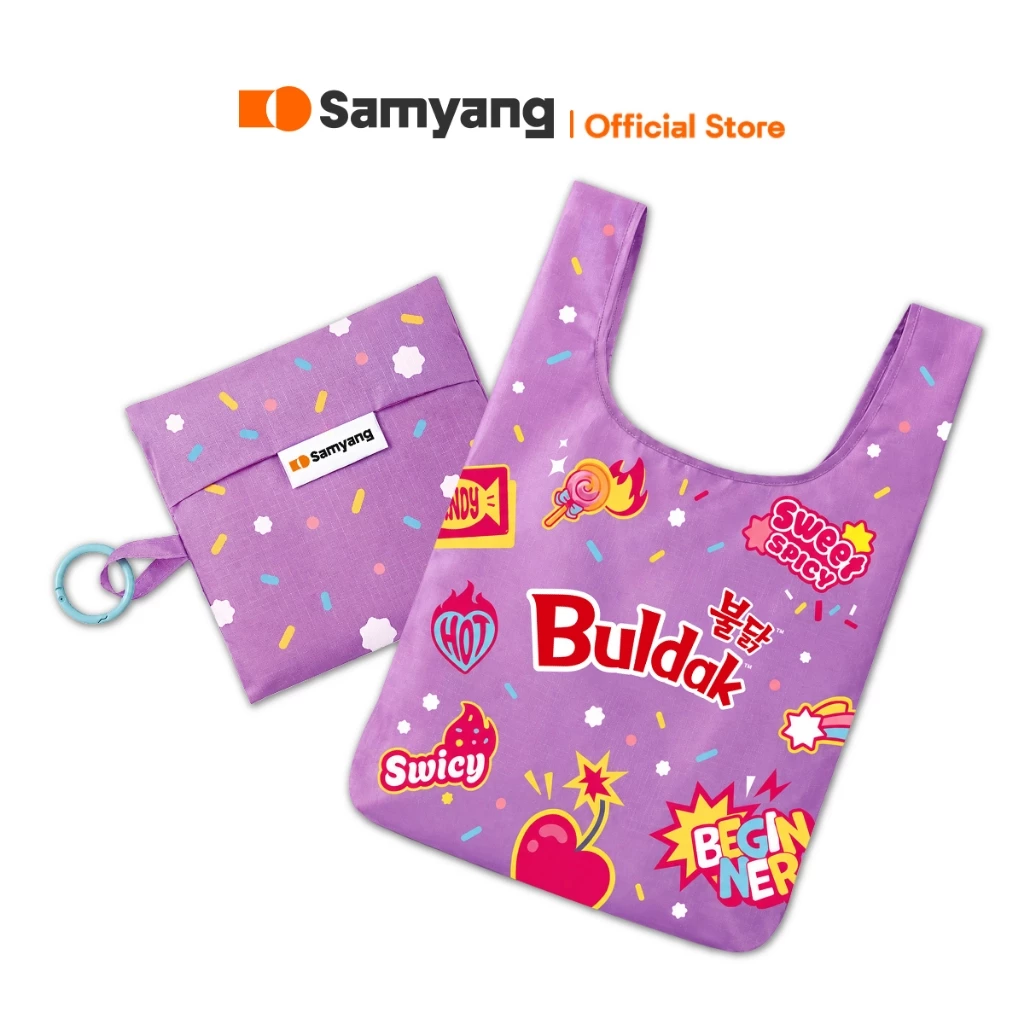 (GWP) สินค้าสมนาคุณงดจัดจำหน่าย 1ชิ้น/ออเดอร์ กระเป๋าพับได้ซัมยังบูลดักสไวซี่ Swicy Bag 1pcs.