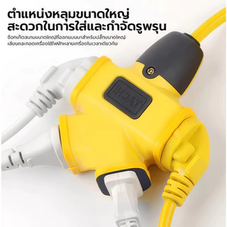 SDMรางปลั๊กไฟมอก. 4 ช่อง 5 เมตรต่อ 10 เมตร/ 20 เมตรต่อ 30 เมตรใช้ได้กับสายทองแดงใหม่เสียบตรงสายเคเบิล 2 ชั้น