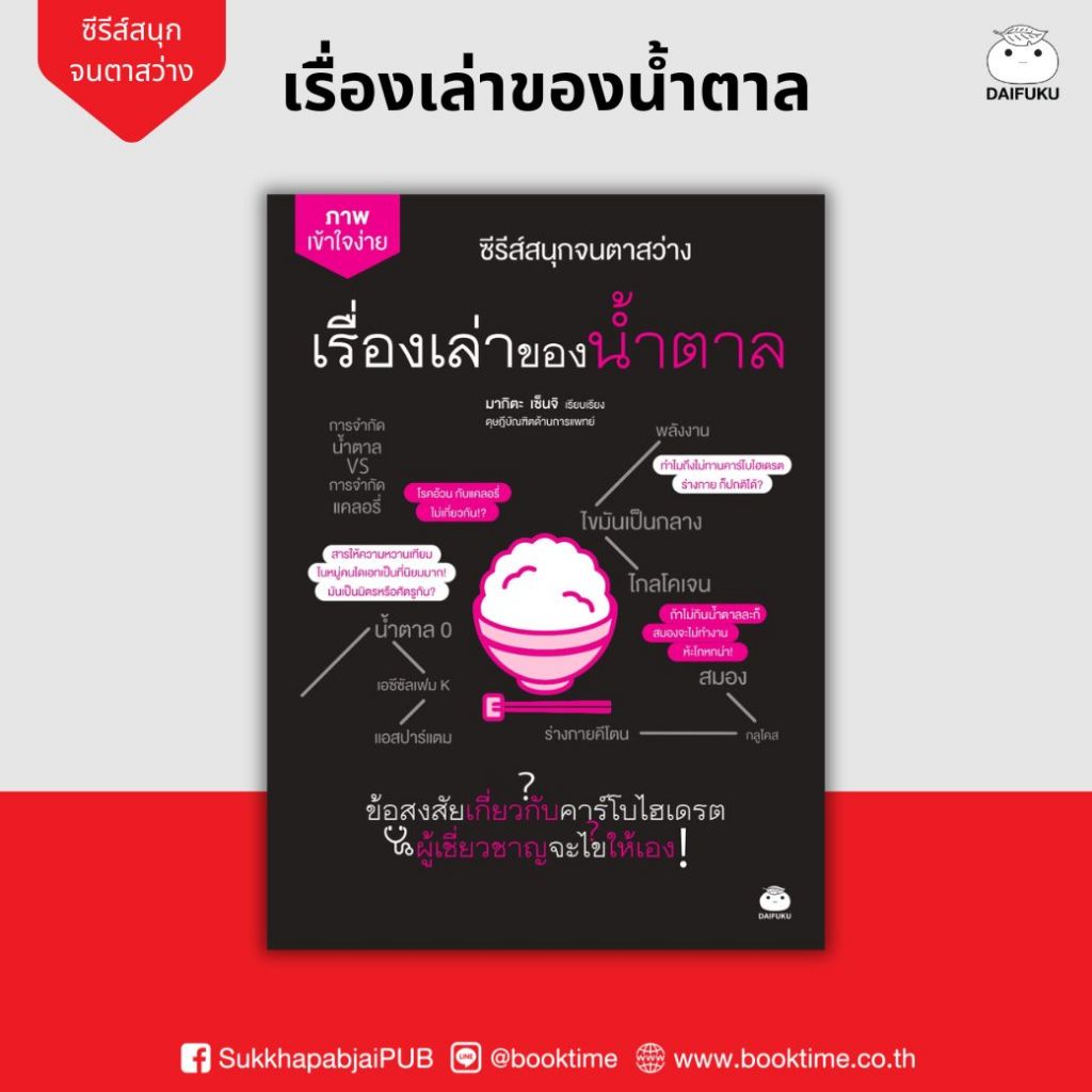 หนังสือ เรื่องเล่าของน้ำตาล ผู้เขียน: มากิตะ เซ็นจิ สำนักพิมพ์ ไดฟุกุ สุขภาพ ไขมัน คู่มือ ฮาวทู ความเชี่ยวชาญเฉพาะทาง
