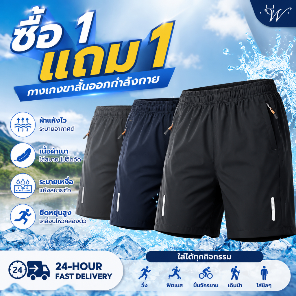 COD สินค้าใหม่สไตล์ญี่ปุ่น สไตล์เรียบง่าย กางเกงขาสั้นแฟชั่น กางเกงกีฬาขาสั้น. ราคาขายส่ง สวมใส่สบาย shorts