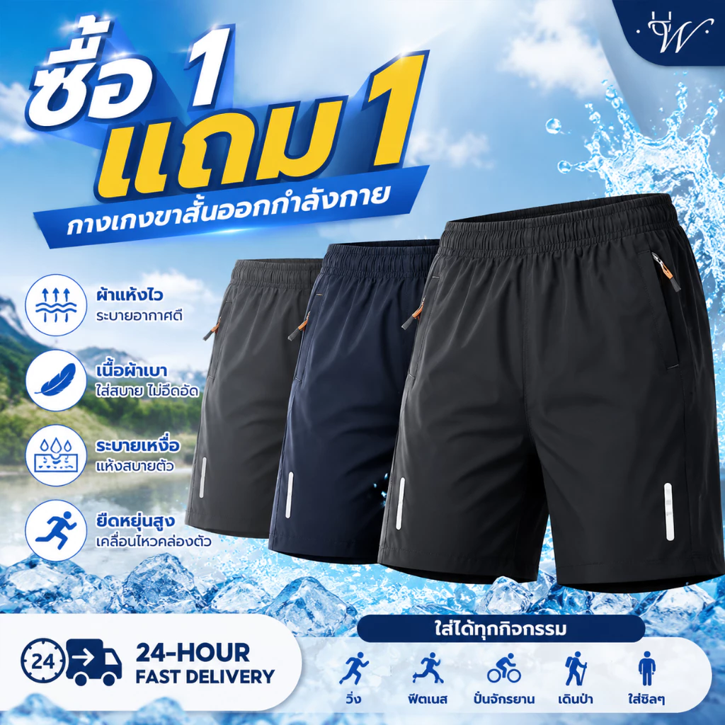 COD สินค้าใหม่สไตล์ญี่ปุ่น สไตล์เรียบง่าย กางเกงขาสั้นแฟชั่น กางเกงกีฬาขาสั้น. ราคาขายส่ง สวมใส่สบาย shorts
