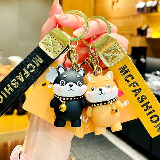 พร้อมส่ง พวงกุญแจ ลายน้องหมาชิบะ พวงกุญแจรถ/บ้าน/กระเป๋า