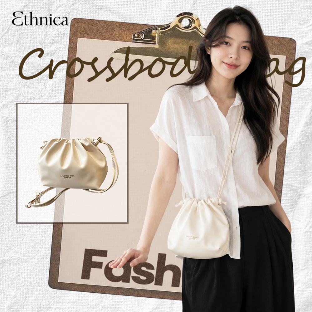 พร้อมส่ง กระเป๋าสะพายไหล่แฟชั่นสำหรับผู้หญิง กระเป๋าเชือกรูดสไตล์เกาหลี ความจุขนาดใหญ่ สไตส์นี้เท่มาก เข้ากับทุกการแต่ง