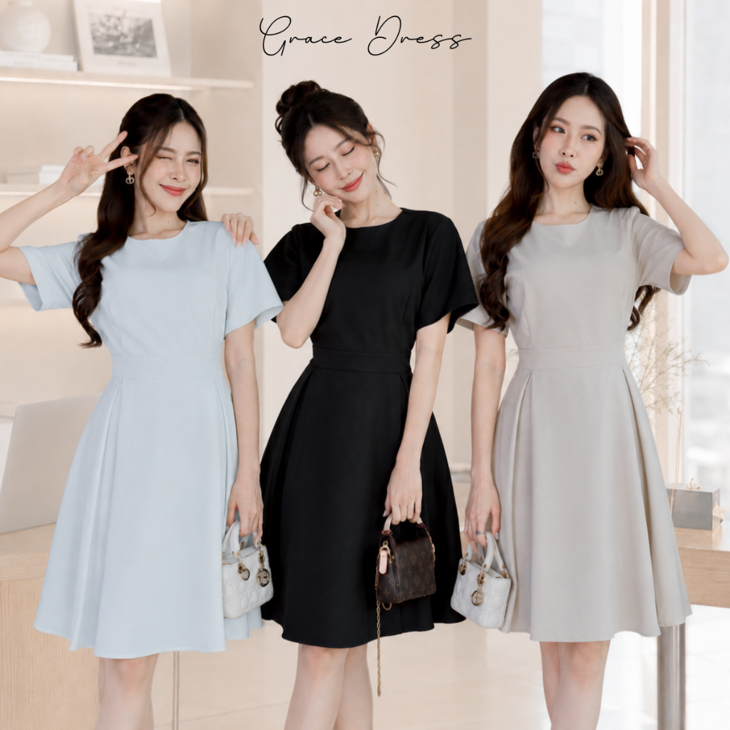 Modish | Grace Dress | เดรสทำงาน ลุคเรียบหรูสุภาพ