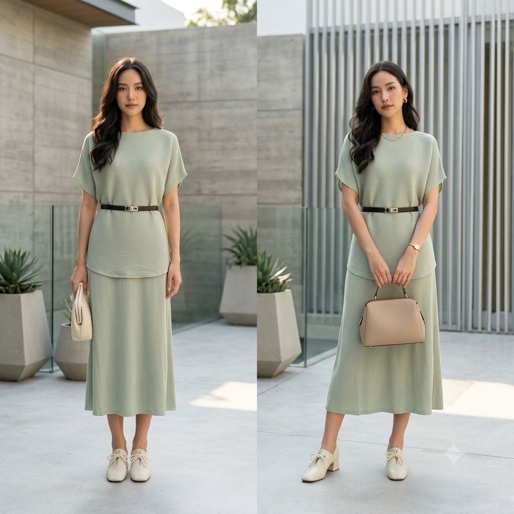 🌟​อกใส่ถึง50"ꔛ ꕤ ˚ชุด Set Nitting​ 3 ชิ้น ทอร่อง 4 สีสวยๆ ใส่ทำงานสวยๆ แพทเทิลสวยมากมาย ไม่เคยลองต้องลองค่ะꔛ ꕤ ˚
