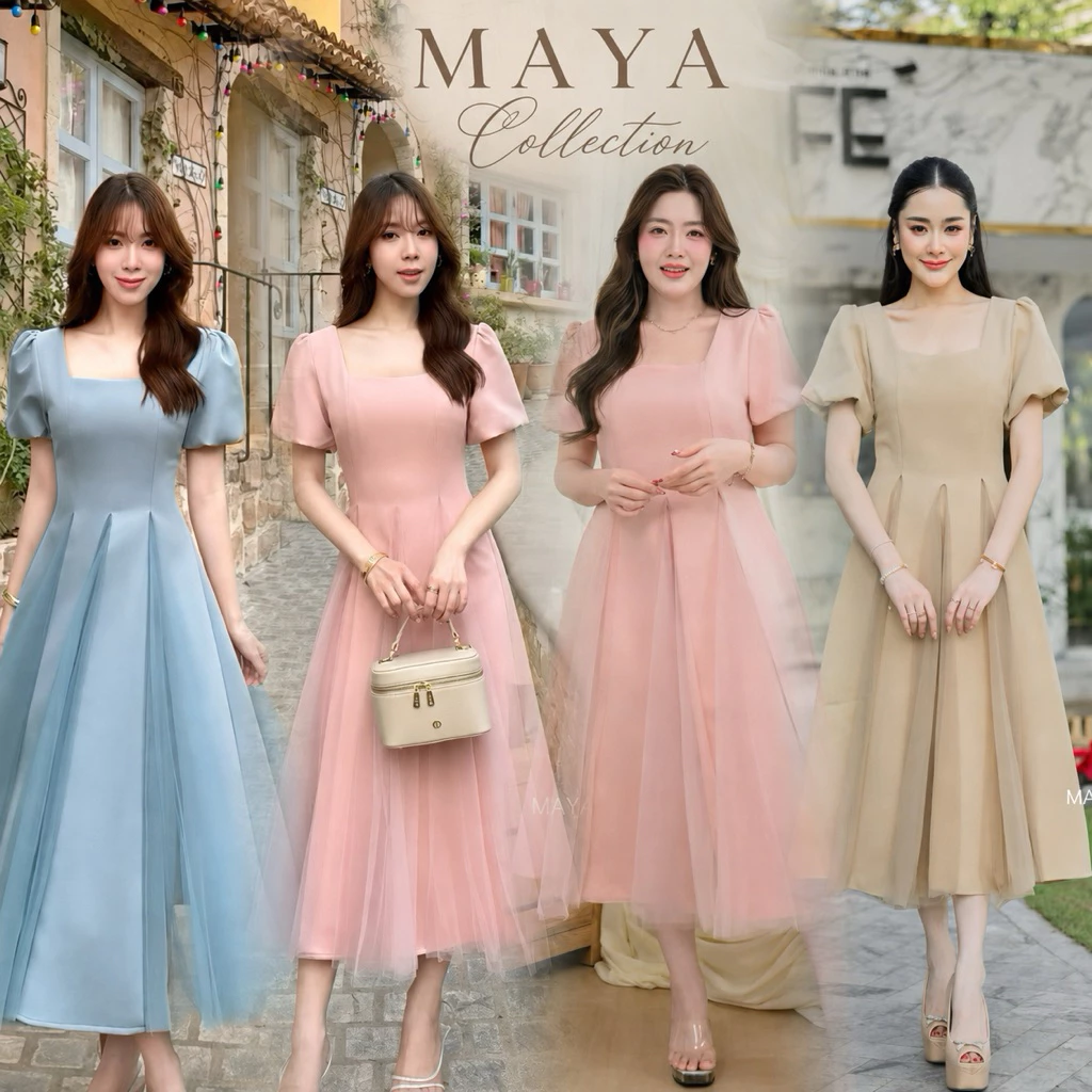 ชุดไปงาน ชุดไปงานเลี้ยง เพื่อนเจ้าสาว มาเพิ่ม 6 กค ค่า G149 s-2xl มาใหม่ค่า