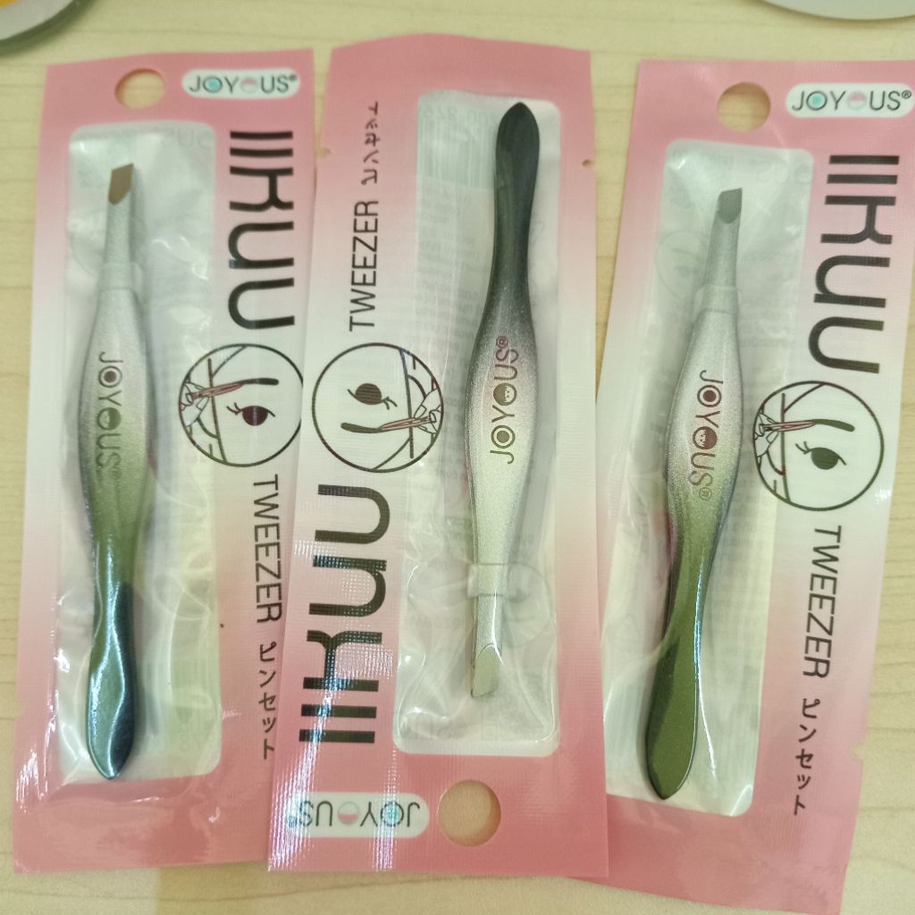 แหนบ จอยอัส คม ทน ถอนขน ถอนหงอก joyous tweezer remove hair random color