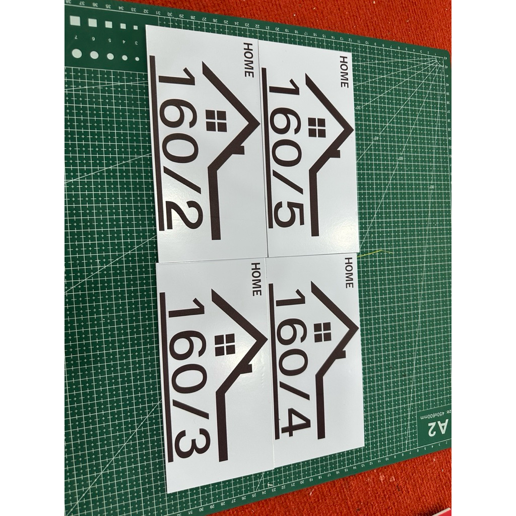ป้ายบ้านเลขที่พลาสวูด ขนาด 10x20 ซม. พิมพ์ UV คมชัด รูปที่ 6