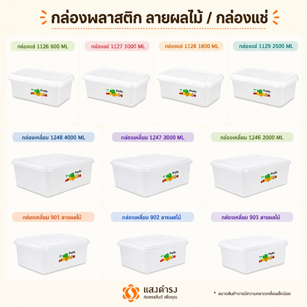 กล่องอาหาร กล่องใส่เนื้อสัตว์แช่แข็ง หลายขนาด/Food Keeper