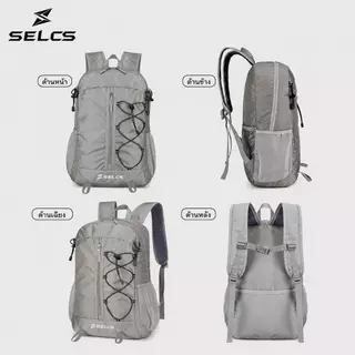 SELCS กระเป๋าเป้พับได้ กันน้ำ กระจายน้ำหนักสะบาย มีแถบสะท้อนแสงกลางคืน สำหรับเดินป่า ท่องเที่ยว L43
