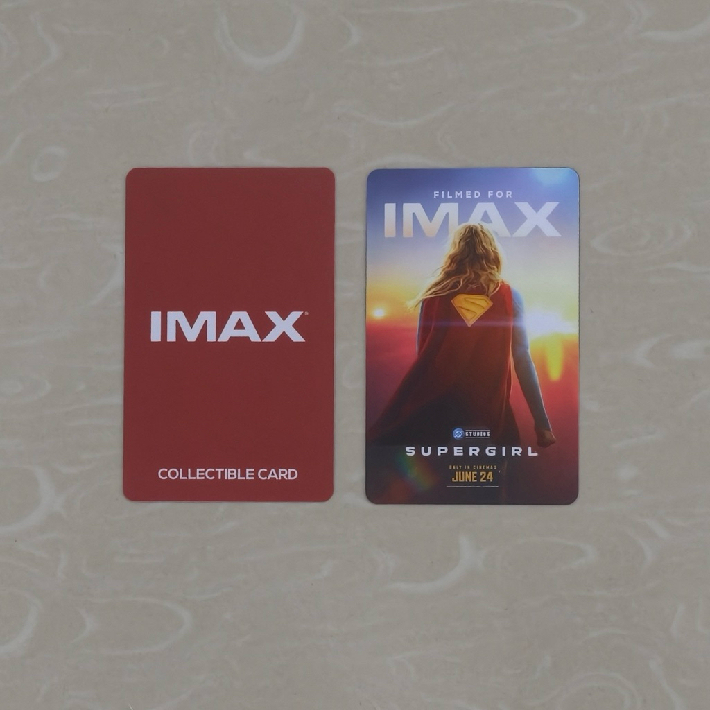 การ์ดแข็ง IMAX Supergirl ซุปเปอร์เกิร์ล ของแท้ Movie Collectible Card *ไม่มีตำหนิ* จากโรง IMAX สำหรั