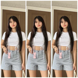 กางเกงยีนส์ขาสั้น ผ้ายืด ใส่สบาย ไซส์ S-2XL ความยาว 14.5-15 นิ้ว 6 สี