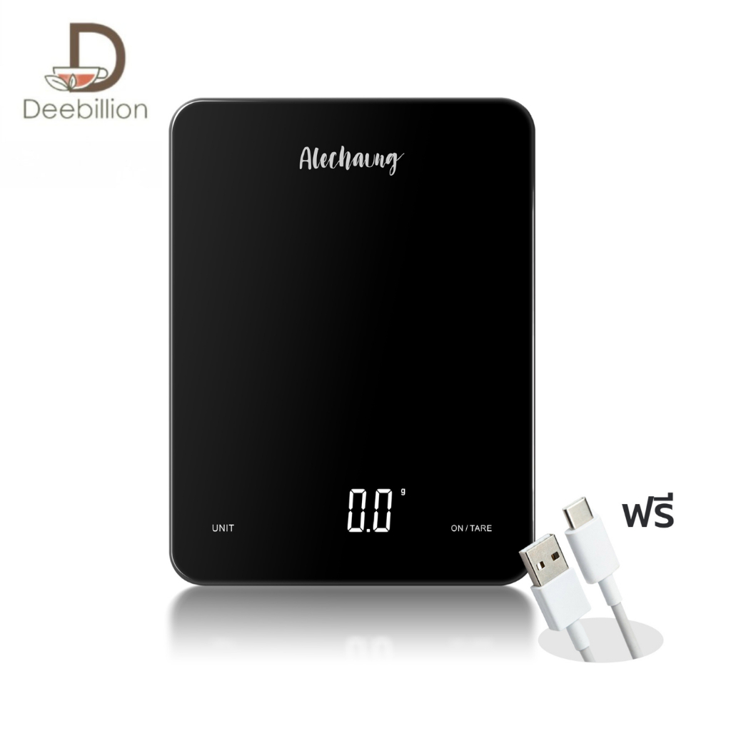 เครื่องชั่งดิจิตอล เครื่องชั่งอาหาร kitchen scale จอแสดงผล LED ความละเอียดสูง หน่วยวัด g/oz/lb/ml Deebilion