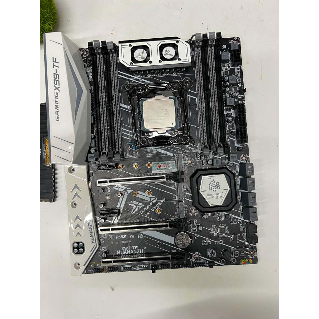 Huananzhi เมนบอร์ด X99 TF รองรับ ddr3 และ ddr4  + cpu E5 2650v.3 10core 20 thead +fan  + ram 16g
