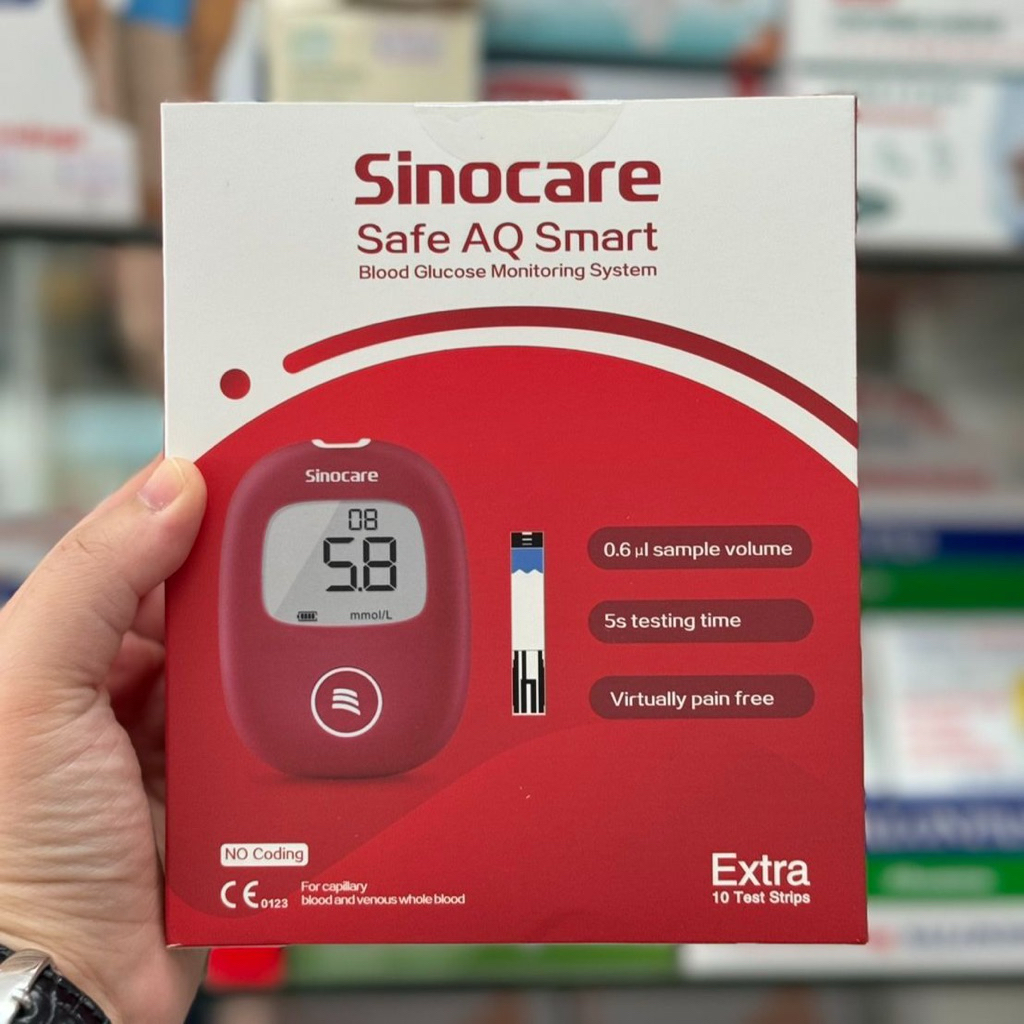Sinocare รุ่น Safe AQ Smart (Extra 10 Test Strips)