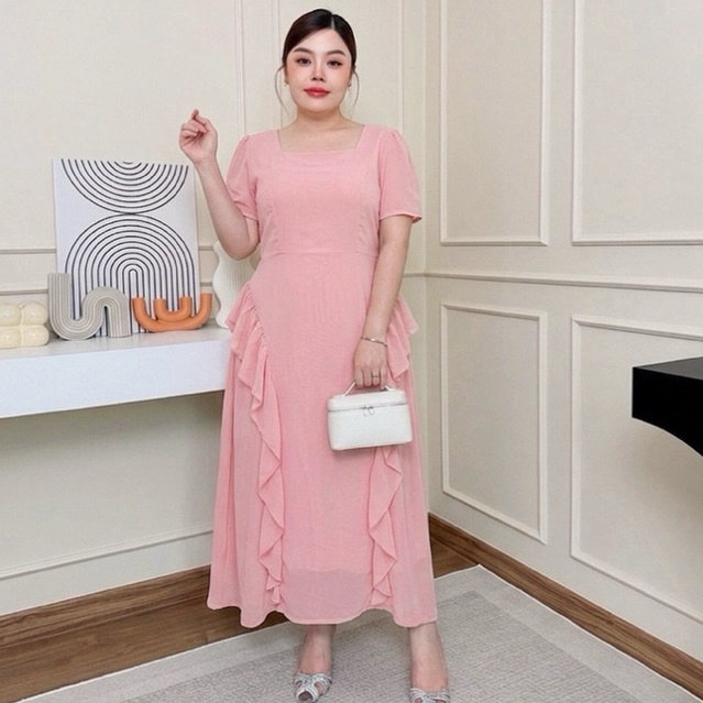เดรสสาวอวบอ้วนออกงาน/ทำงานสวยเก๋ลัคชูมาก Elegant & Classy