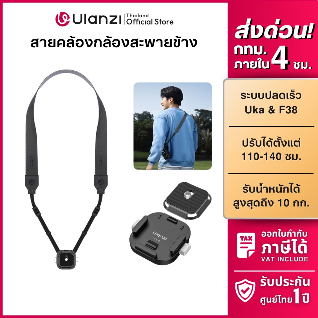 Ulanzi UKA06 Shoulder Strap Quick Release Kit สายคล้องกล้อง DSLR Mirrorless ระบบปลดเร็ว UKA F38