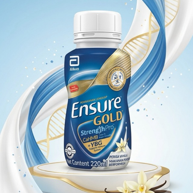 Ensure Gold StrengthPro รสวานิลลา สูตรสารอาหารครบถ้วนสินค้านำเข้า (220ml.)
