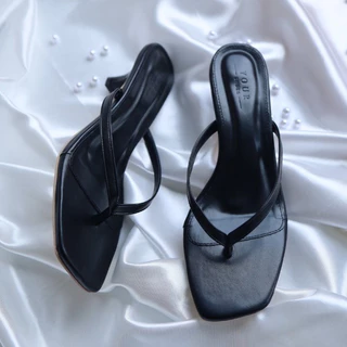 YOURSHOES B14 (เท้าอวบ เท้ายาว +1ไซส์*) / รองเท้าส้นสูง 2.3นิ้ว รองเท้าหูหนีบ รองเท้าใส่ทำงาน