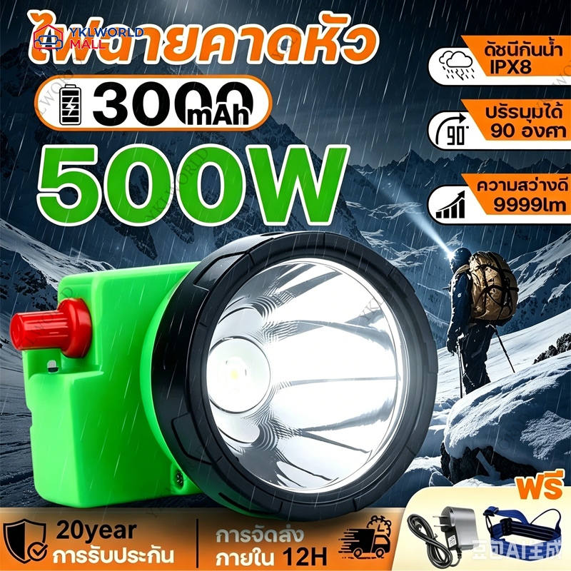 ไฟฉายกันน้ำ Nova-6703 ไฟฉายคาดหัว กันน้ำได้ดี ให้ความสว่างสูง ไฟหน้าแบบ LED แบบชาร์จไฟได้ พกพาสะดวก สําหรับตกปลา ตั้งแคม