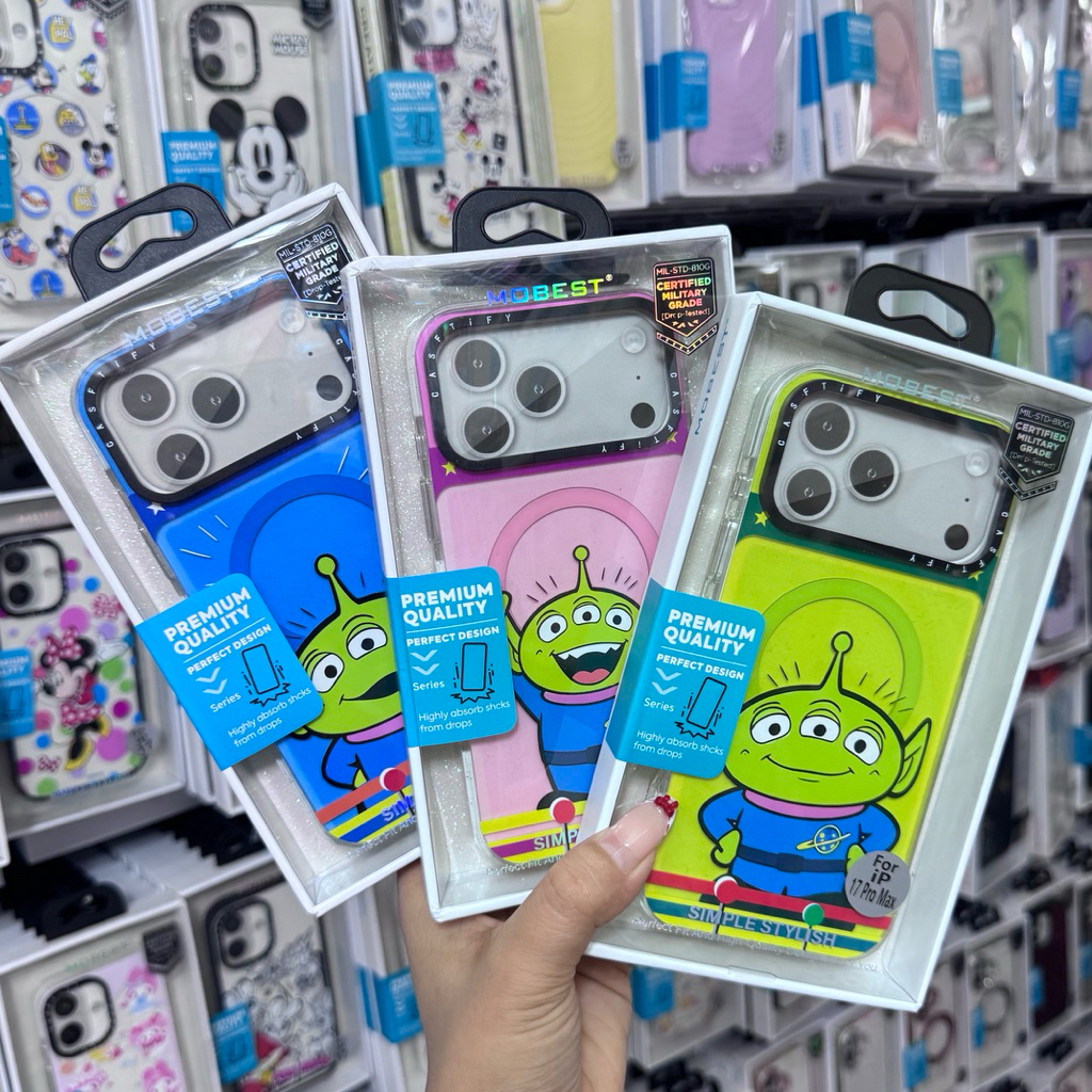 ลายมาใหม่ Mobest เคสการ์ตูนToy Story Alien รองรับแม่เหล็กชาร์จได้ สำหรับรุ่นไอโฟน17promax IP17 IP16promax