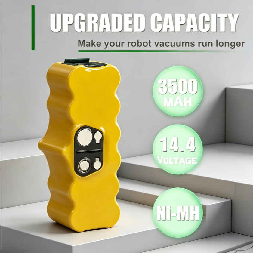 เหมาะสำหรับ แบต Roomba แบตเตอรี  Battery iRobot 14.4V 5000mAh 500 550 560 600 650 700 780 800 แบตเตอ