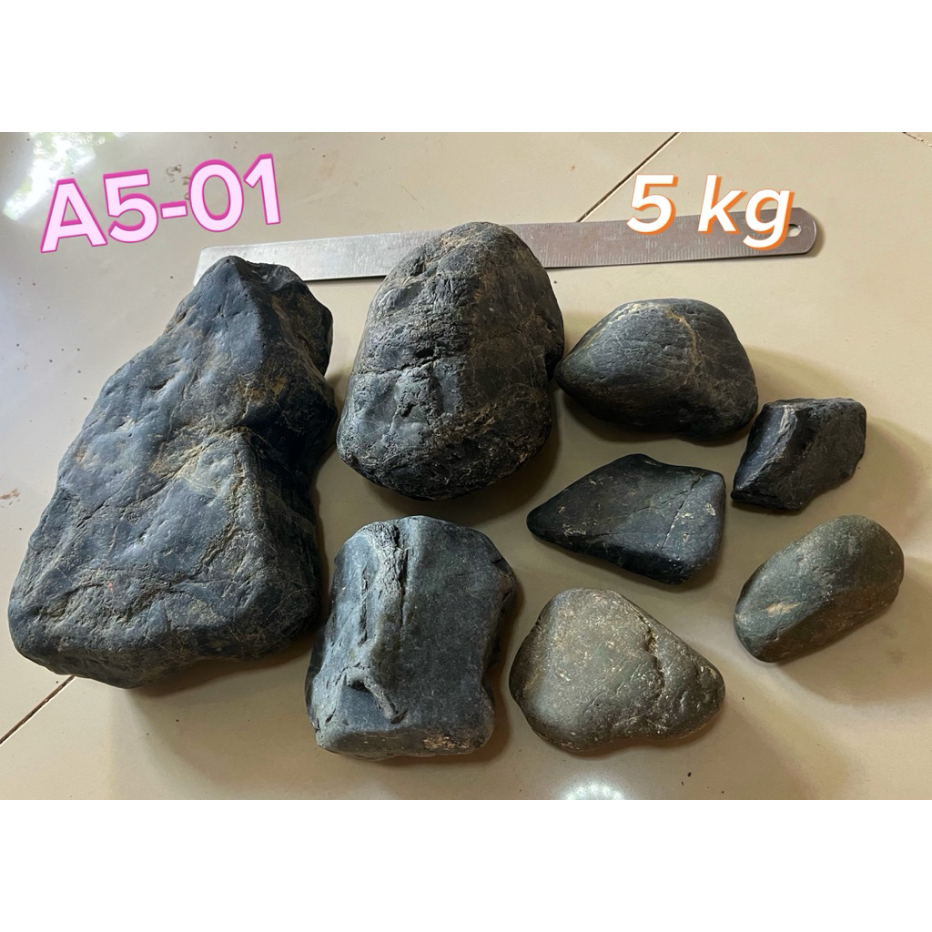 ชุดหินแม่น้ำ คัดพิเศษ 5 กิโลกรัมขึ้นไป ไม่ต้องลุ้น สวยตรงปก พร้อมจัดสวนและตกแต่ง | Premium Selected River Stone Set