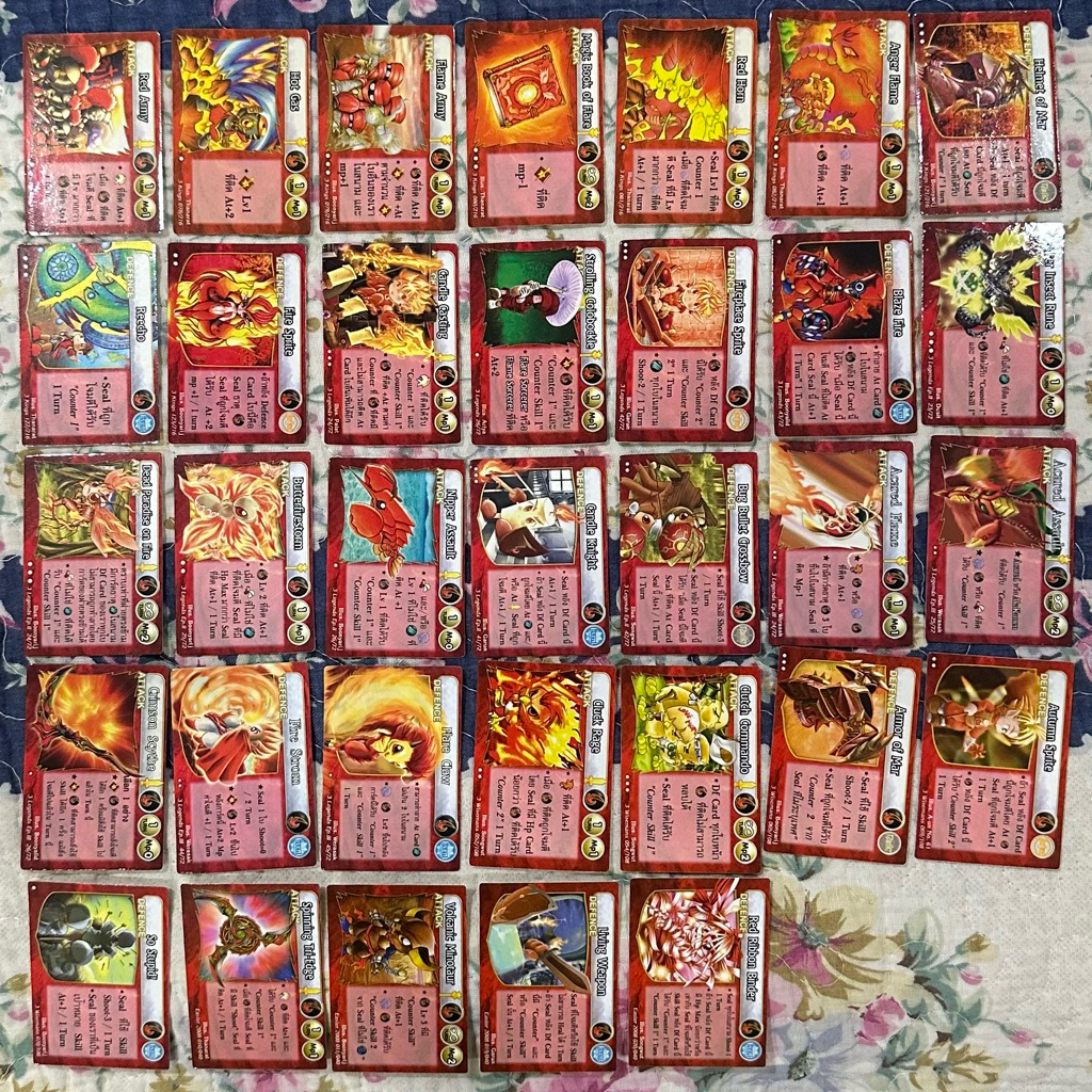 การ์ด Summoner Trinity - Mystic card ธาตุไฟ