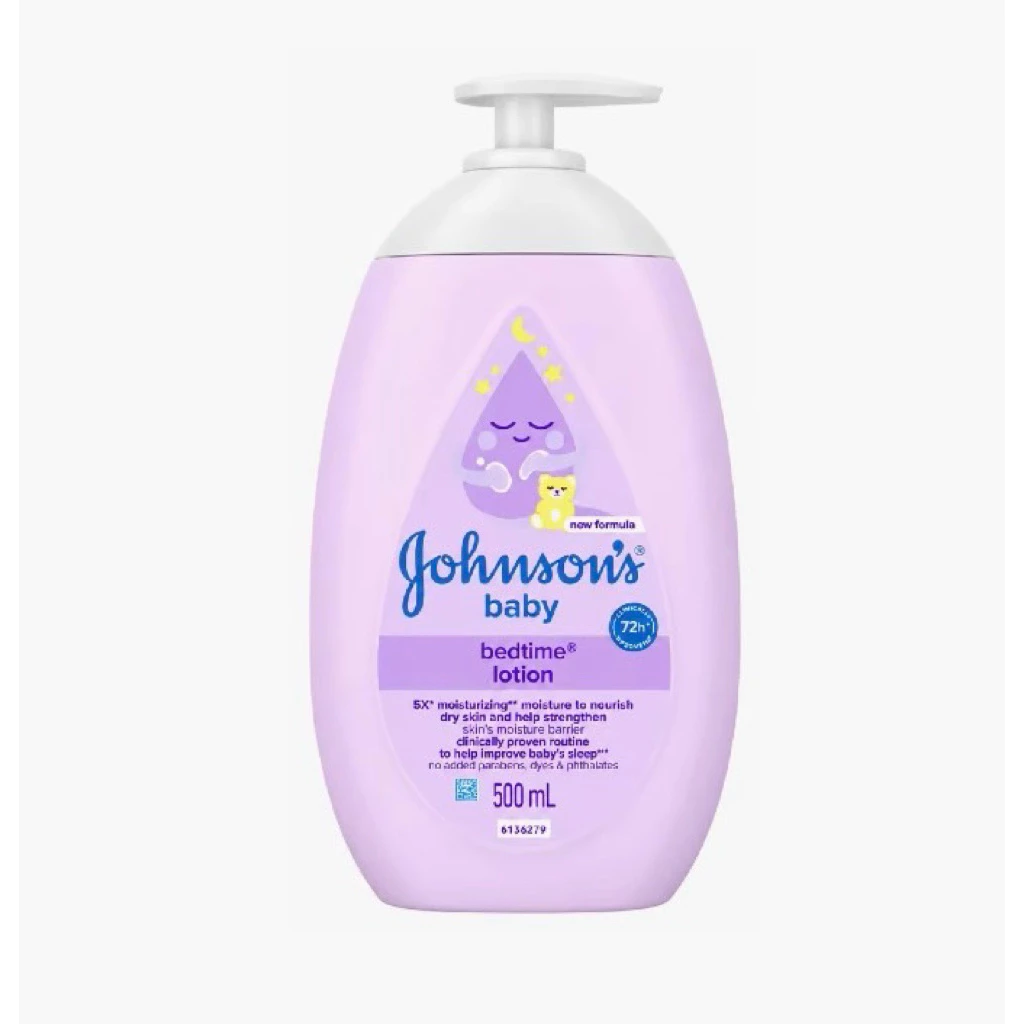 จอห์นสัน เบบี้โลชั่น สีม่วง ผลิต 01/26 ขนาด 500 ml. Johnson’s Baby Lotion Bedtime ครีมทาผิว เหมาะสำหรับทุกเพศทุกวัย