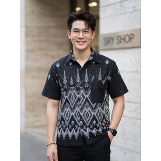 เสื้อพื้นเมืองผู้ชายคอเชิ้ต รุ่น นคราสมาร์ท
