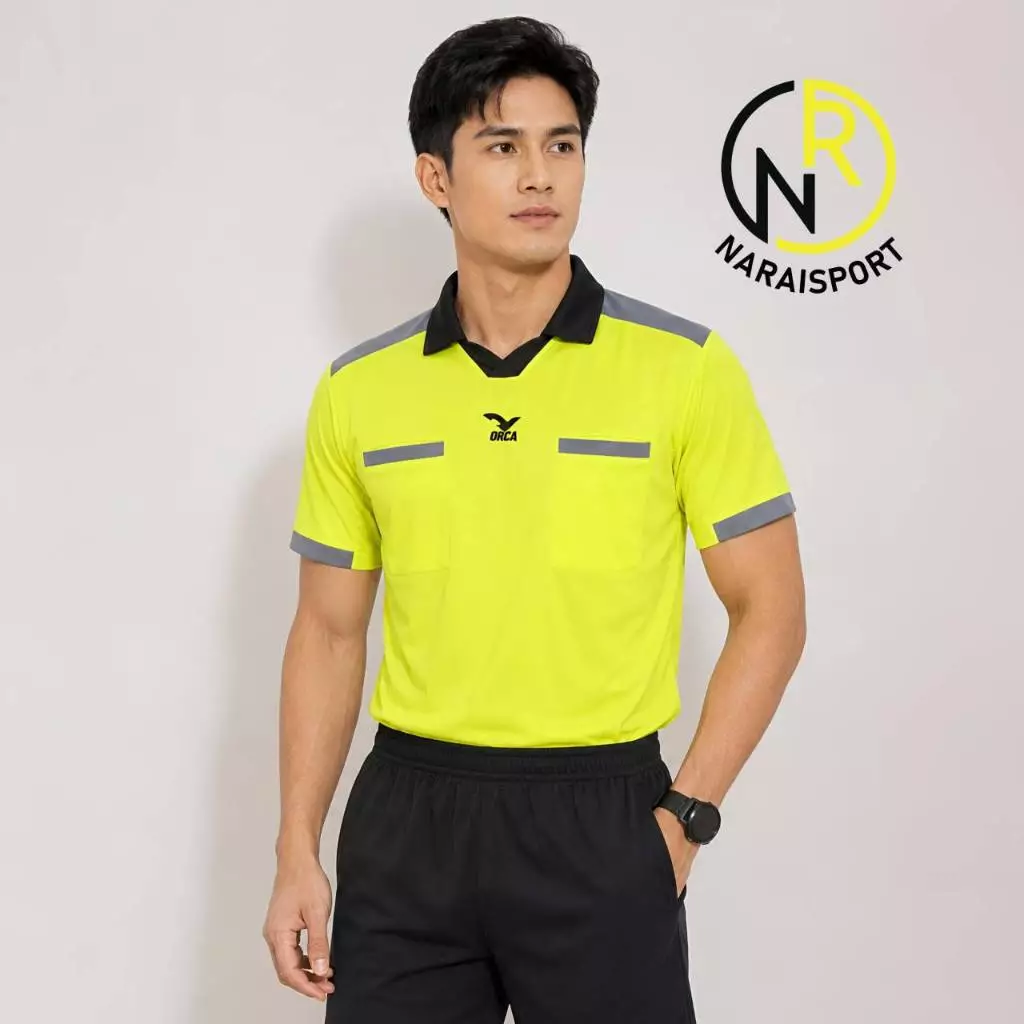***ของแท้ส่งไว***ORCA เสื้อผู้ตัดสิน เสื้อกรรมการ มีกระเป๋า 2 ข้าง ผ้าไมโครเนื้อนิ่มใส่สบาย OS0002 กางเกงผู้ตัดสิน
