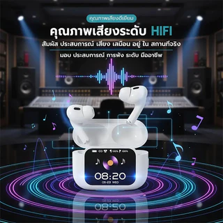 A11 Pro หูฟังไร้สายบลูทูธหน้ ANC ลดเสียงรบกวนชุดหูฟังบลูทูธไร้สายพร้อมไ TWS หน้าจอสัมผัสหูฟังบลูทู เบสดี headsets