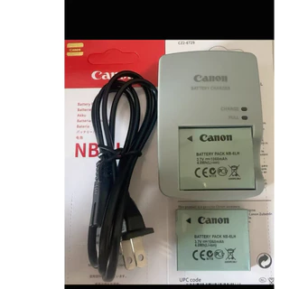 (COD) แบตเตอรี่และเครื่องชาร์จ Canon NB-6L / NB-6LH สำหรับกล้อง CCD IXUS 85 IS, 95 IS, 105, 200 IS, 210 | ของนำเข้า