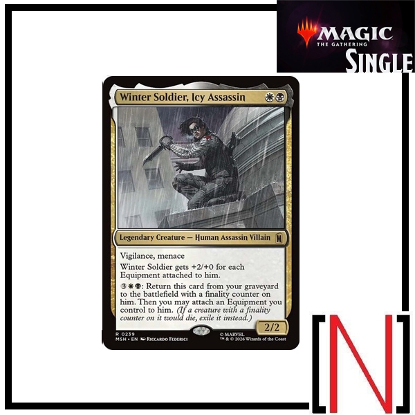 [MTG][Single][MSH] Winter Soldier, Icy Assassin ระดับ Rare [ภาษาอังกฤษ]