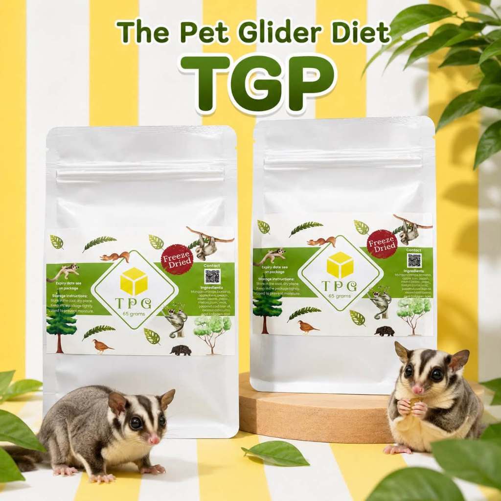 Staple diet sugar glider รวมอาหารฟรีชดรายสำหรับสัตว์ทานแมลง ชูก้าไกลเดอร์ เม่นแคระ กิ้งก่า จิ้งจก กบ นกกินแมลง