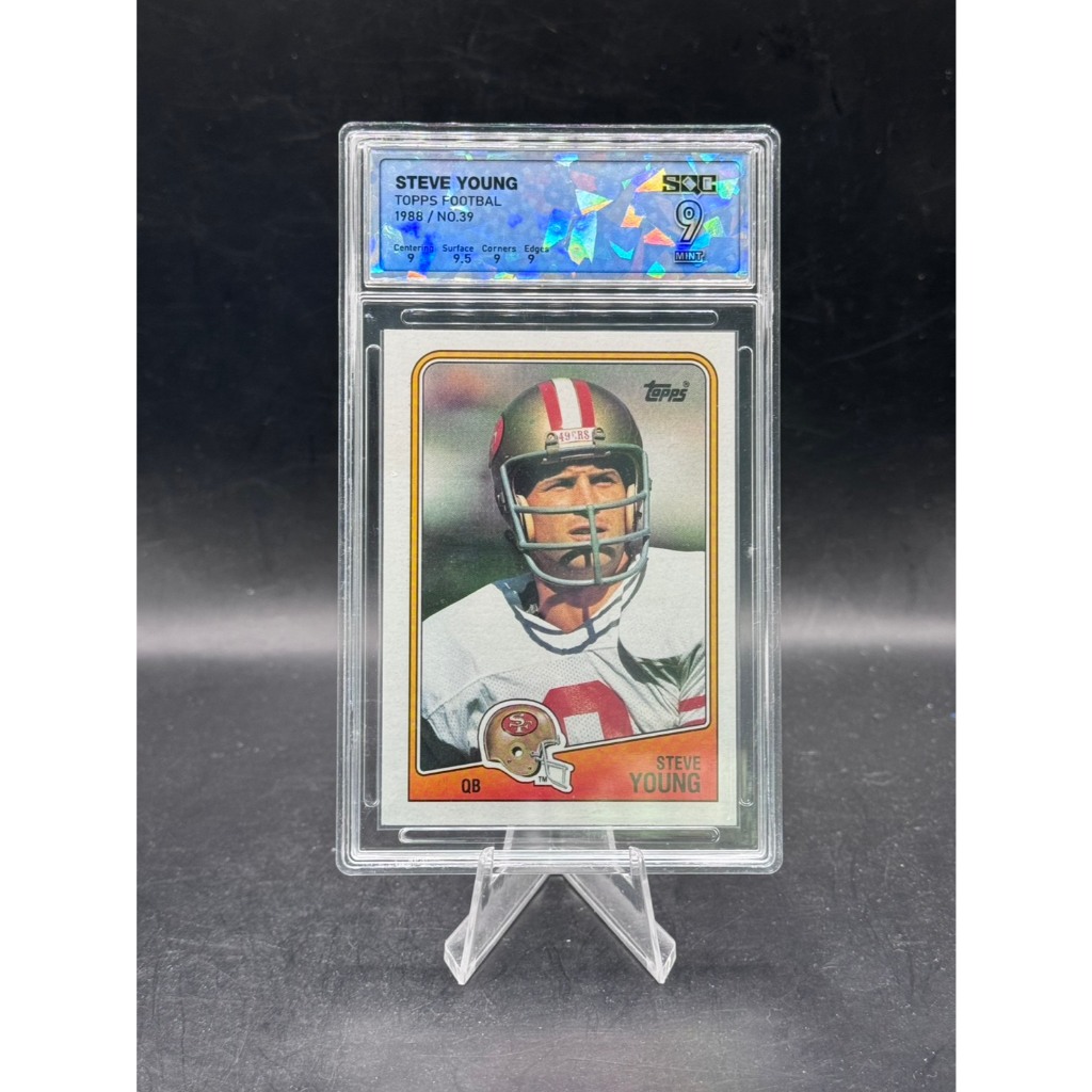 Steve Young - 1988 Topps Football - SQC Graded 9 Mint