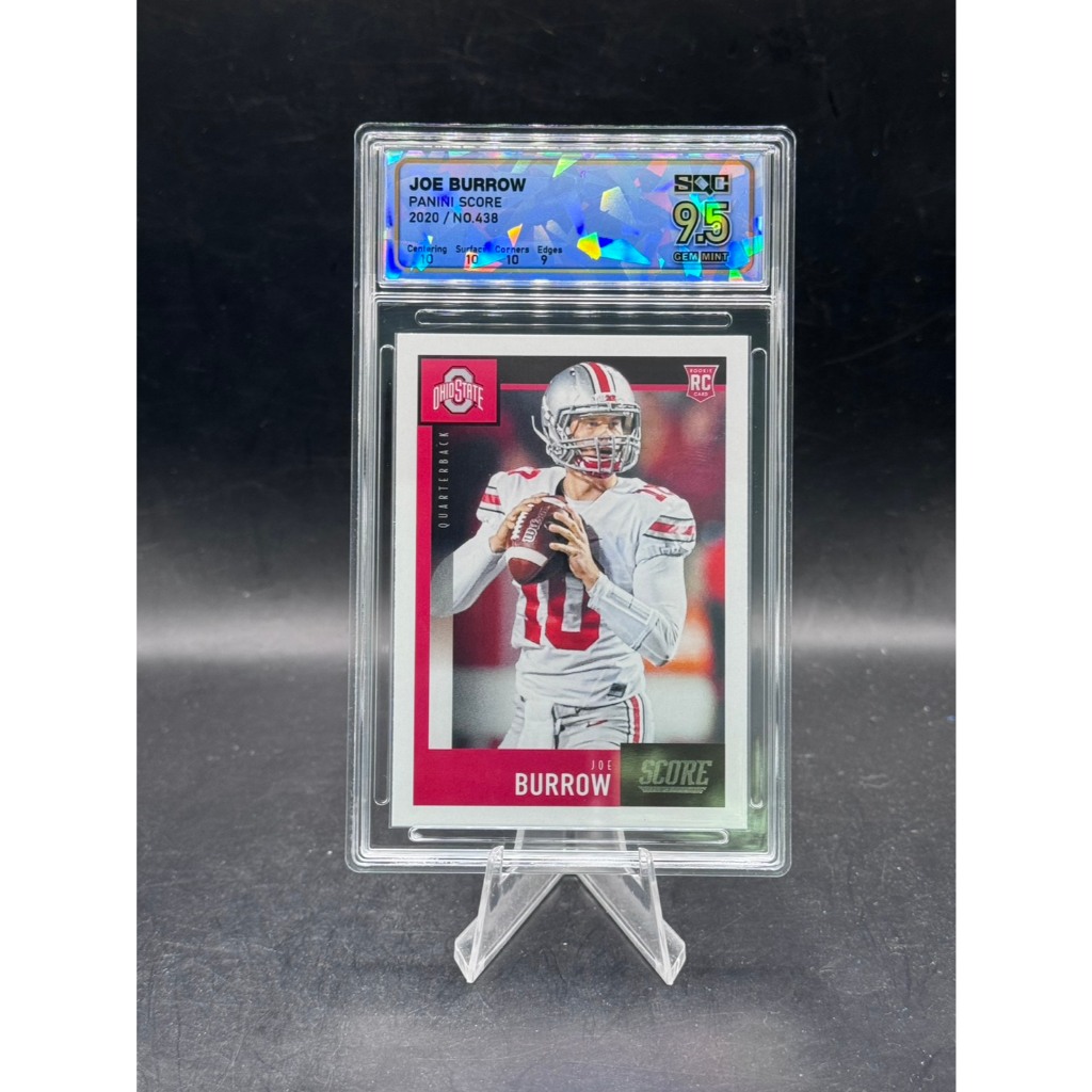 Joe Burrow - 2020 Panini Score - Rookie Card (RC) - SQC Graded 9.5 Gem Mint