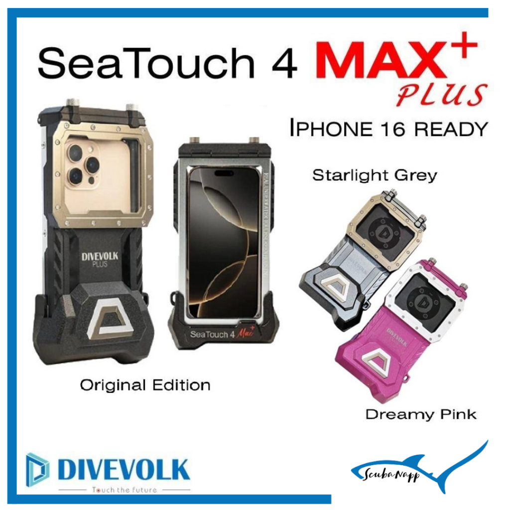 DIVEVOLK SeaTouch 4 MAX Plus underwater housing for IPh0n3 เคสกันน้ำสำหรับโทรศัพท์มือถือ