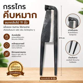 กรรไกรคีบหมาก อยุธยา (ขนาด 6"7" 8" ขนาดจัมโบ้) คีบหมาก เหล็กพิเศษ กรรไกรเหล็ก