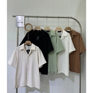 เสื้อเชิ้ตลายทางสไตล์วินเทจ👕 เสื้อเชิ้ตสุดคูล ลายทางสุดคลาสสิก เพิ่มลุคเท่แบบ
