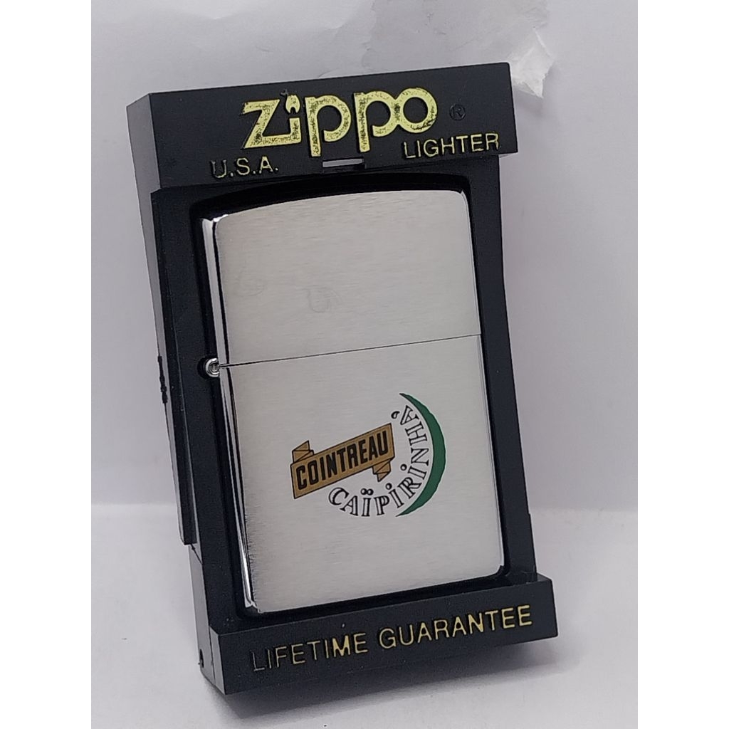 Zippo Cointreau Caipirinha ผลิตปี 1996  พร้อมกล่อง #สินค้าใหม่เก่าเก็บยังไม่ผ่านการใช้งาน❤️ Zippo แท