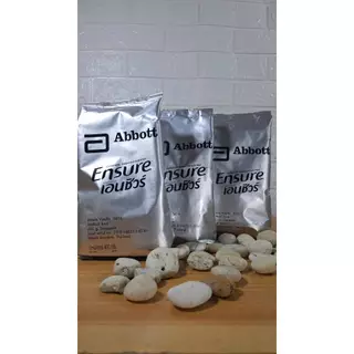 เอนชัวร์ ensure กลิ่นวนิลา ชนิดถุงเติม แบ่งขาย ขนาด400 กรัม x จำนวน3 ถุง (พิเศษ แถมช้อนตวงและใบสะสมคะแนนแลกรับของรางวัล)