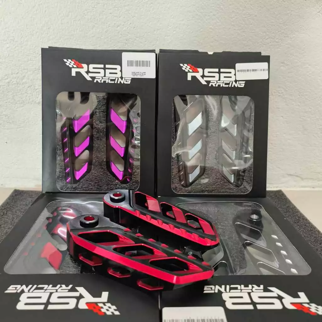 พักเท้าหลังแต่ง CNC สีทูโทน RSB Racing สำหรับ Honda GIORNO+ thumbnail 8