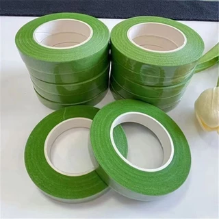 เทปพันก้านดอกไม้ 6 ม้วน ฟลอร่าเทปสีเขียว สำหรับจัดช่อดอกไม้ DIY