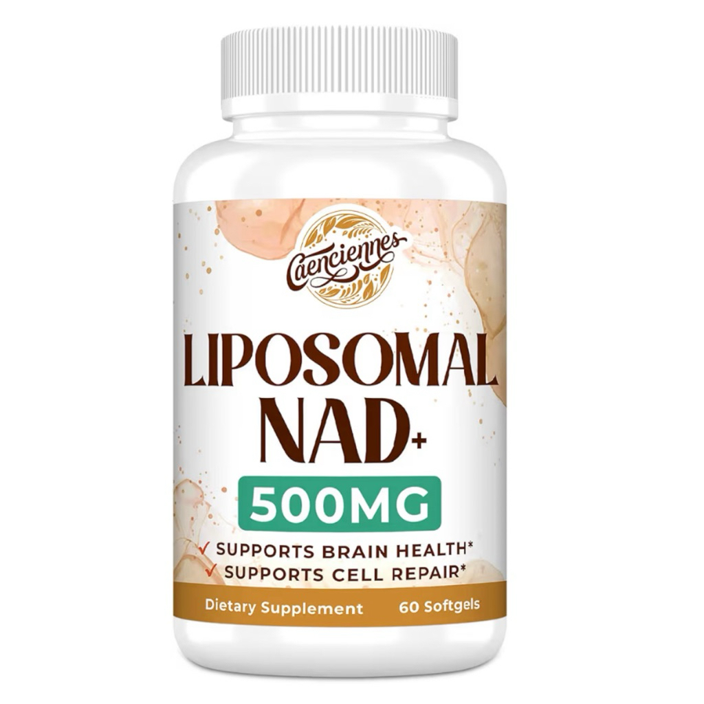 [ CAENCIENNES ]✅LIPOSOMAL NAD+ 500 MG ( ชะลอวัย เสริมสร้างพลังงานของเซลล์ สุขภาพดี ) ( 60 ซอฟ์ทเจล )