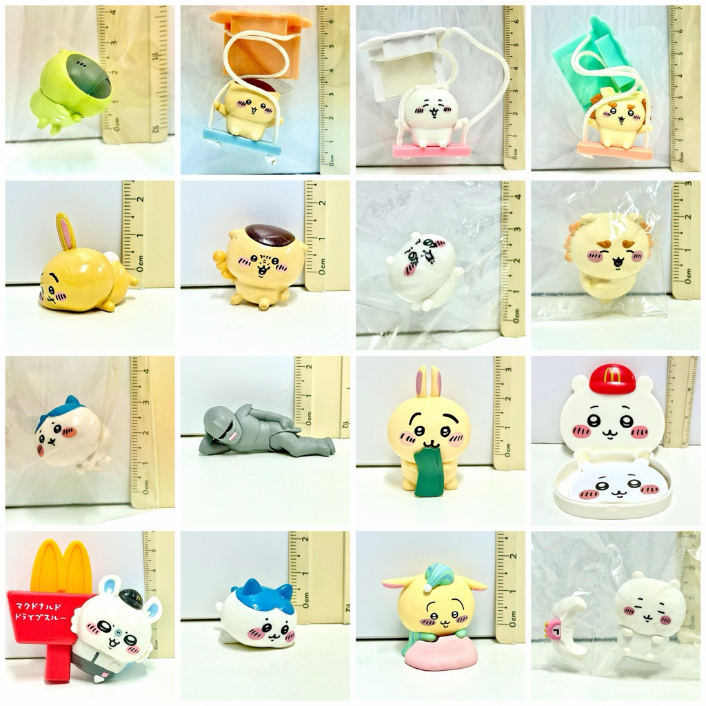 ของแท้ พร้อมส่ง ส่งไว ลิขสิทธิ์ รวมชุดกาชาปอง ตู้คีบ ฟิกเกอร์ โมเดล Chiikawa Usagi Hachiware Momonga Rakko Manju ญี่ปุ่น