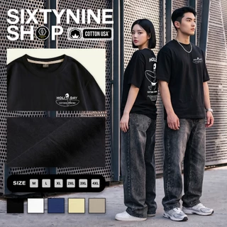 เสื้อยืดผ้าคอตตอน M-4XL พิมพ์ลาย " ฮอลิเดย์ " พร้อมส่ง