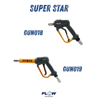 Flow Energy - ปืนฉีดน้ำแรงดันสูงรุ่น Super Star พร้อมข้อต่อสวมเร็วขนาด 11.8 มม. (1/4 หรือ 2 หุน)